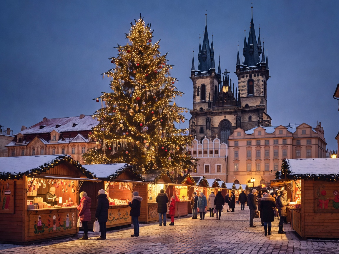 Prague Old Town Square Christmas market